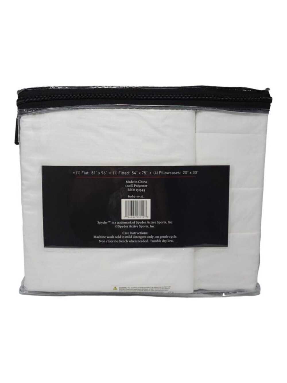 Spyder Full/Double Sheets Set 6 Pc Embossed Polyester Soft Comfort 4 Pillowcases - Picture 2 of 6